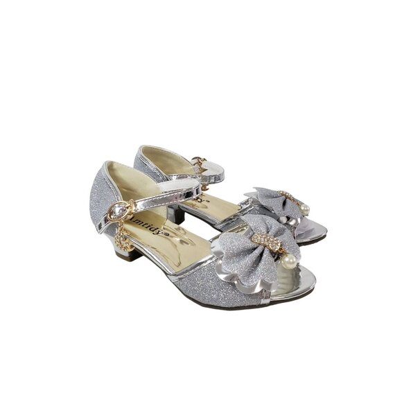 Amtidy Girl's Glitter Dress Pumps in Silver - Size‎ 30 (US 12.5) - Picture 1 of 7